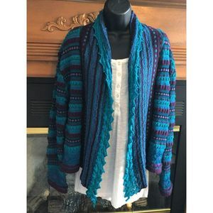 Chico's Multi-Color Cardigan Size 2 (US Large 12)